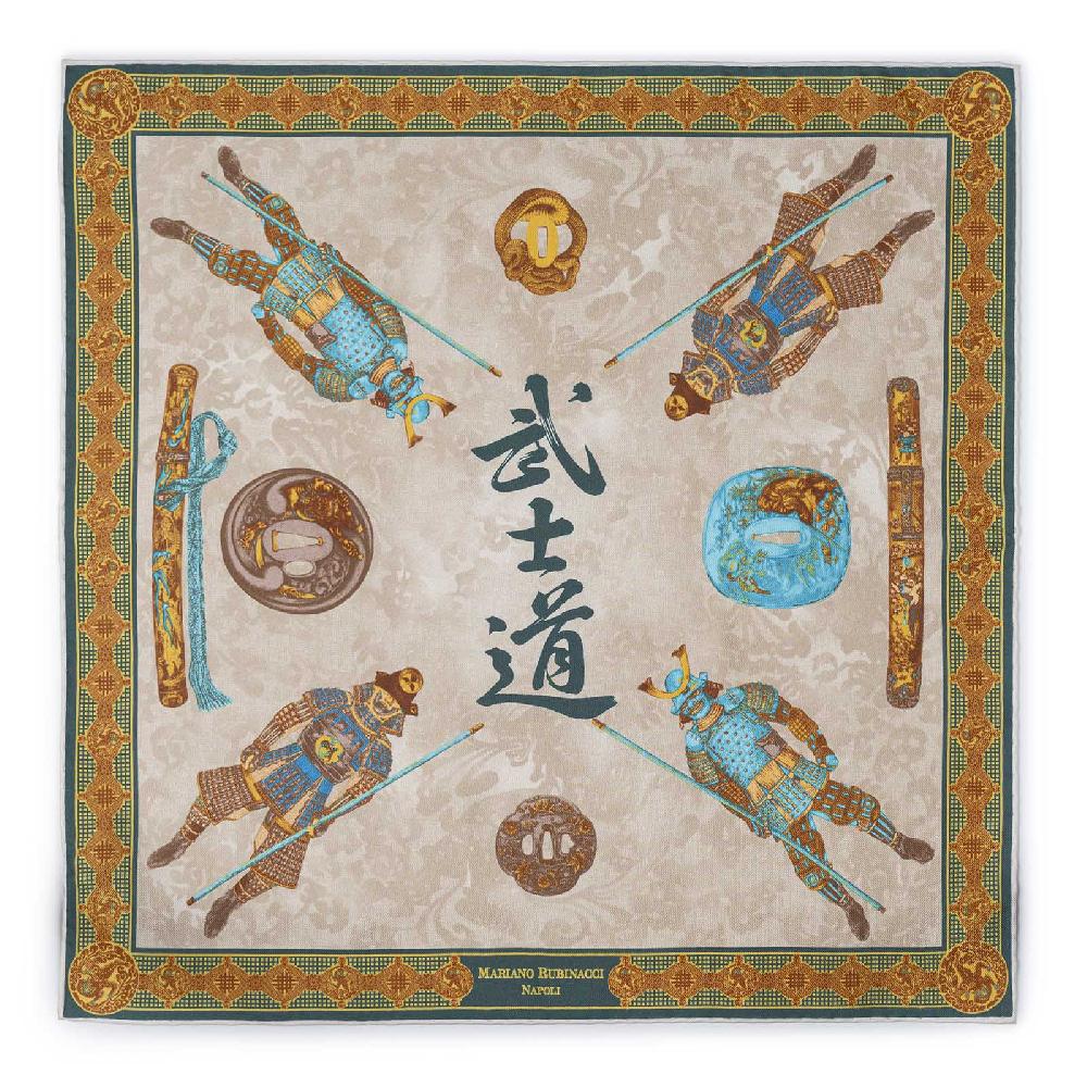 Rubinacci Pochette samurai verde