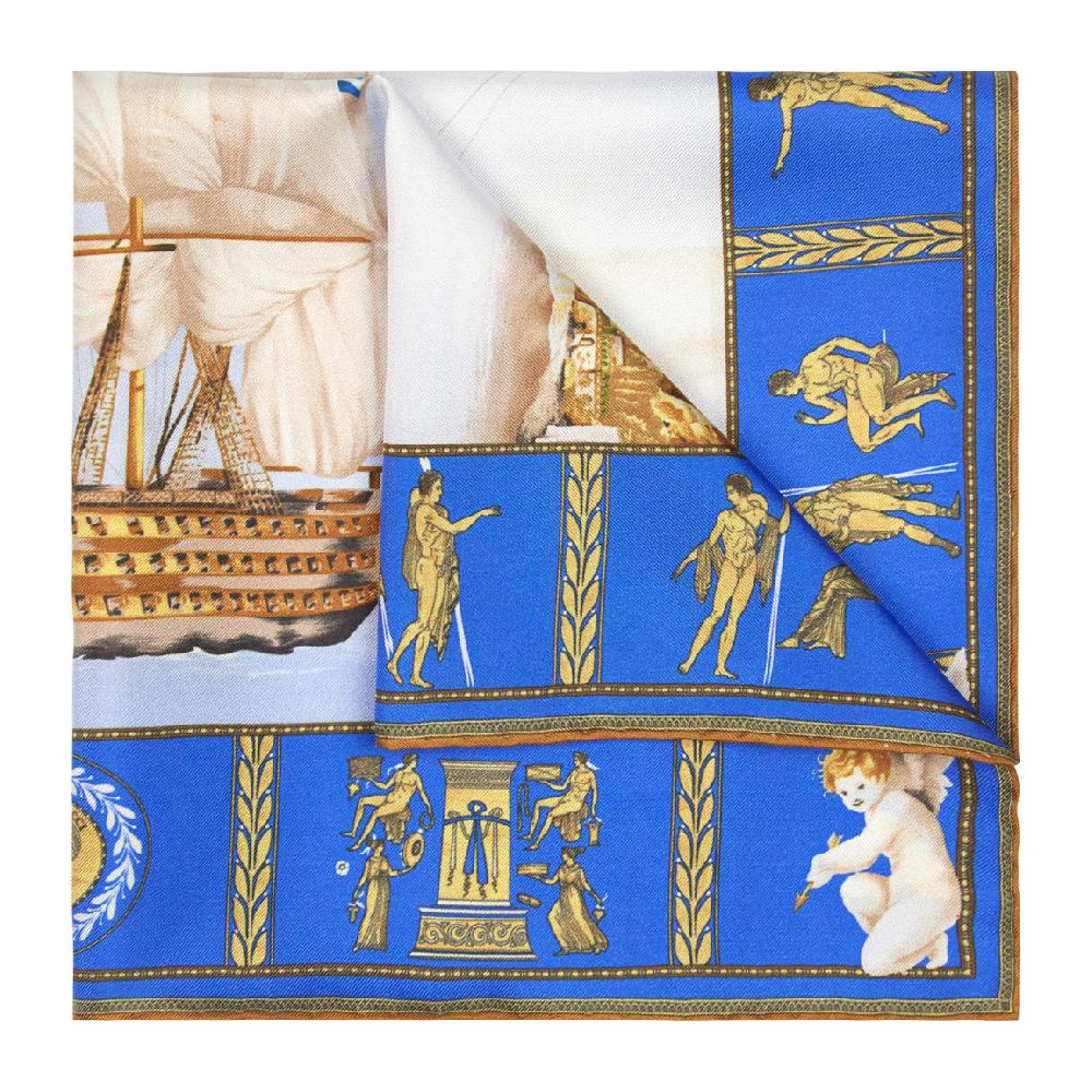 Rubinacci Pochette Victory Azzurro