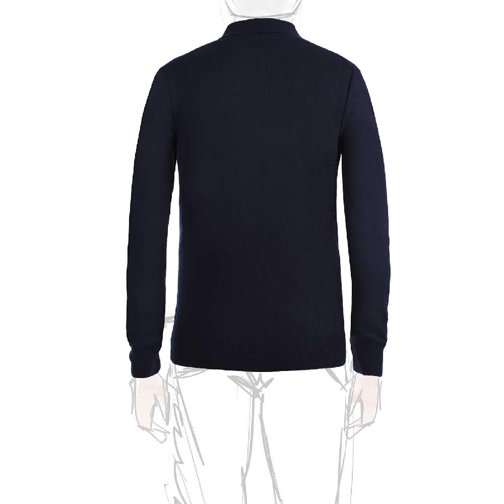 Rubinacci Polo In Cashmere Blu Navy