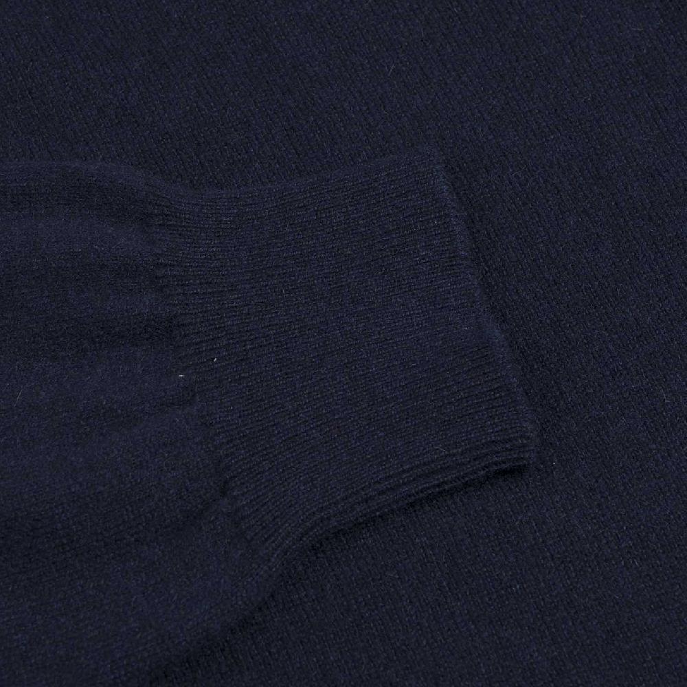 Rubinacci Polo In Cashmere Blu Navy