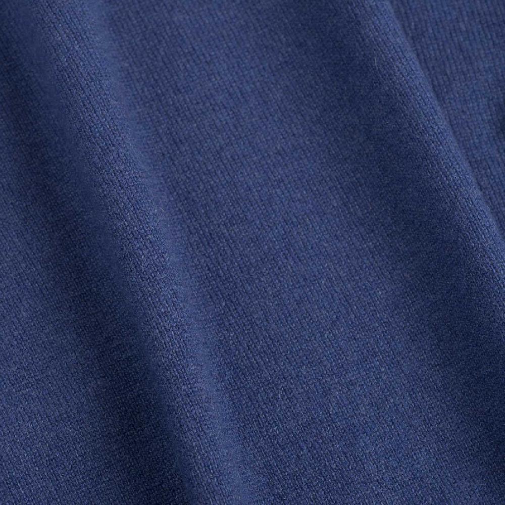 Rubinacci Polo In Cashmere Ceruleo