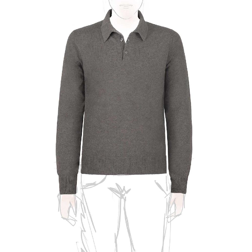 Rubinacci Polo in cashmere fango