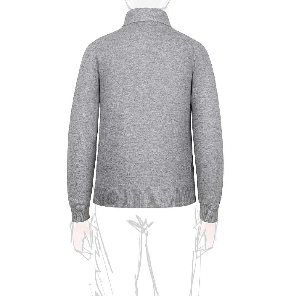 Rubinacci Polo In Cashmere Grigio