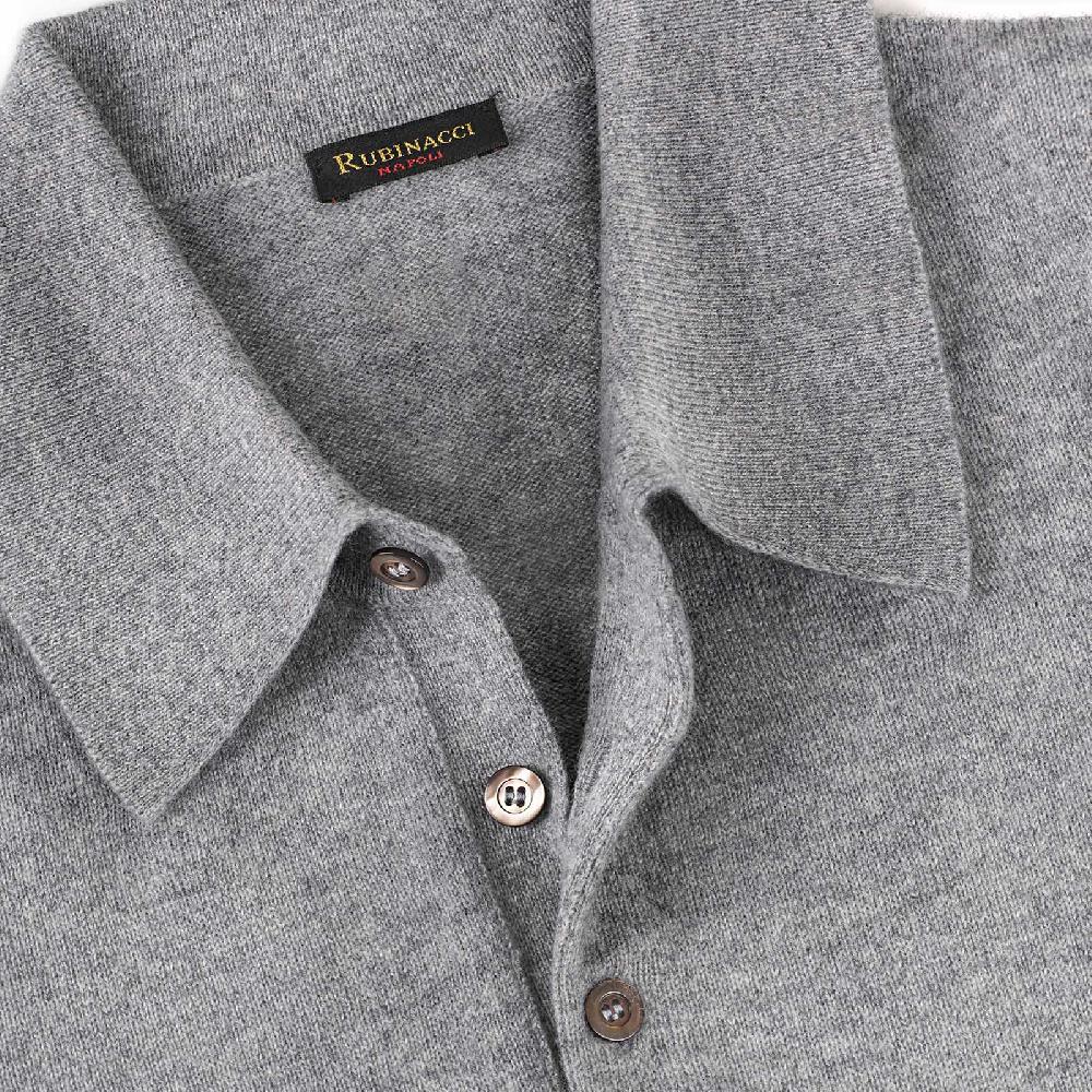 Rubinacci Polo In Cashmere Grigio