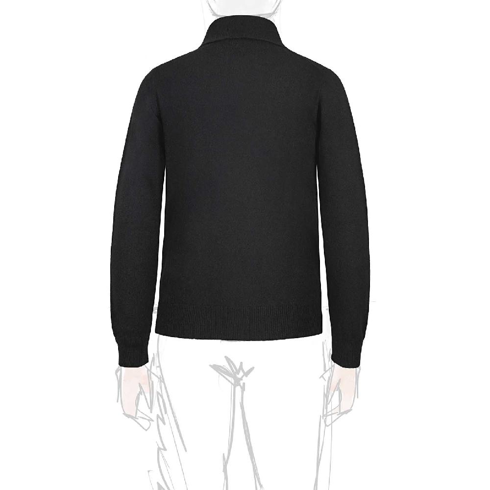 Rubinacci Polo In Cashmere Nero