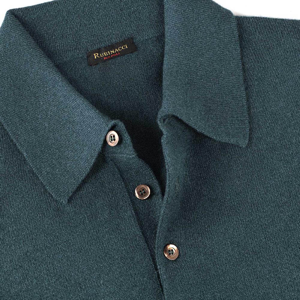 Rubinacci Polo In Cashmere Verde