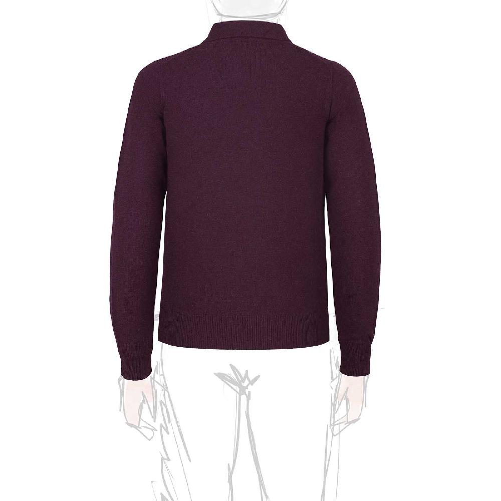 Rubinacci Polo In Cashmere Vino