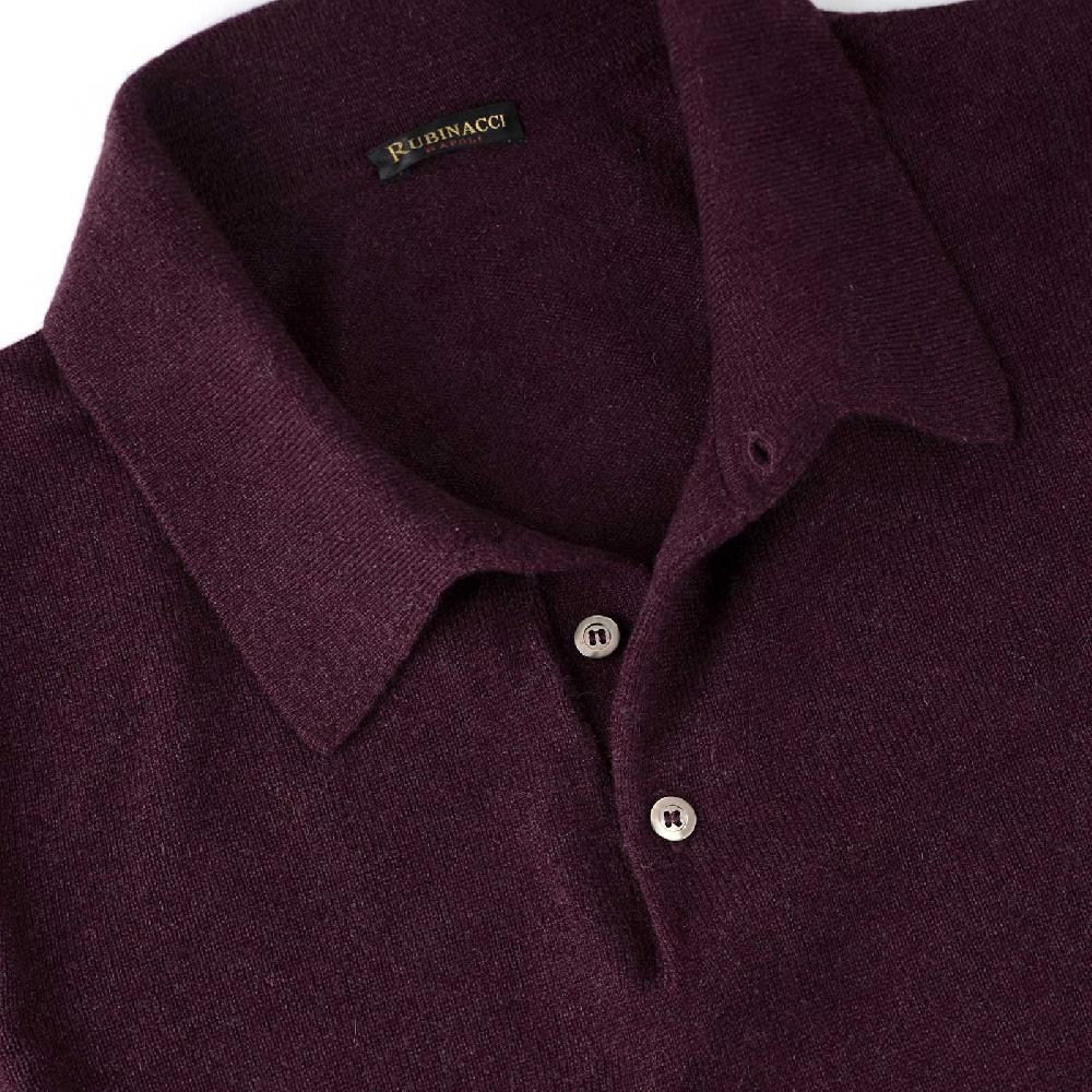 Rubinacci Polo In Cashmere Vino