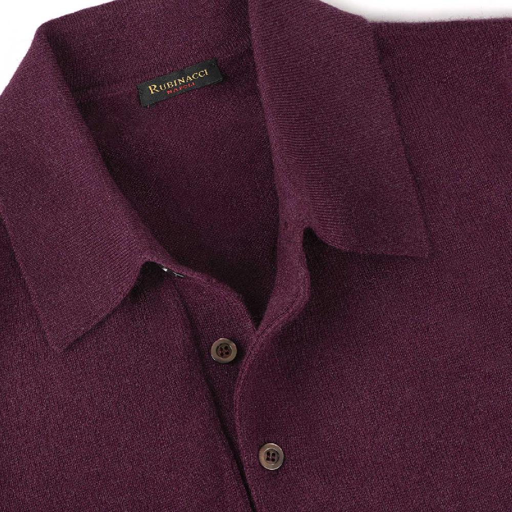 Rubinacci Polo In Cashmere Vino