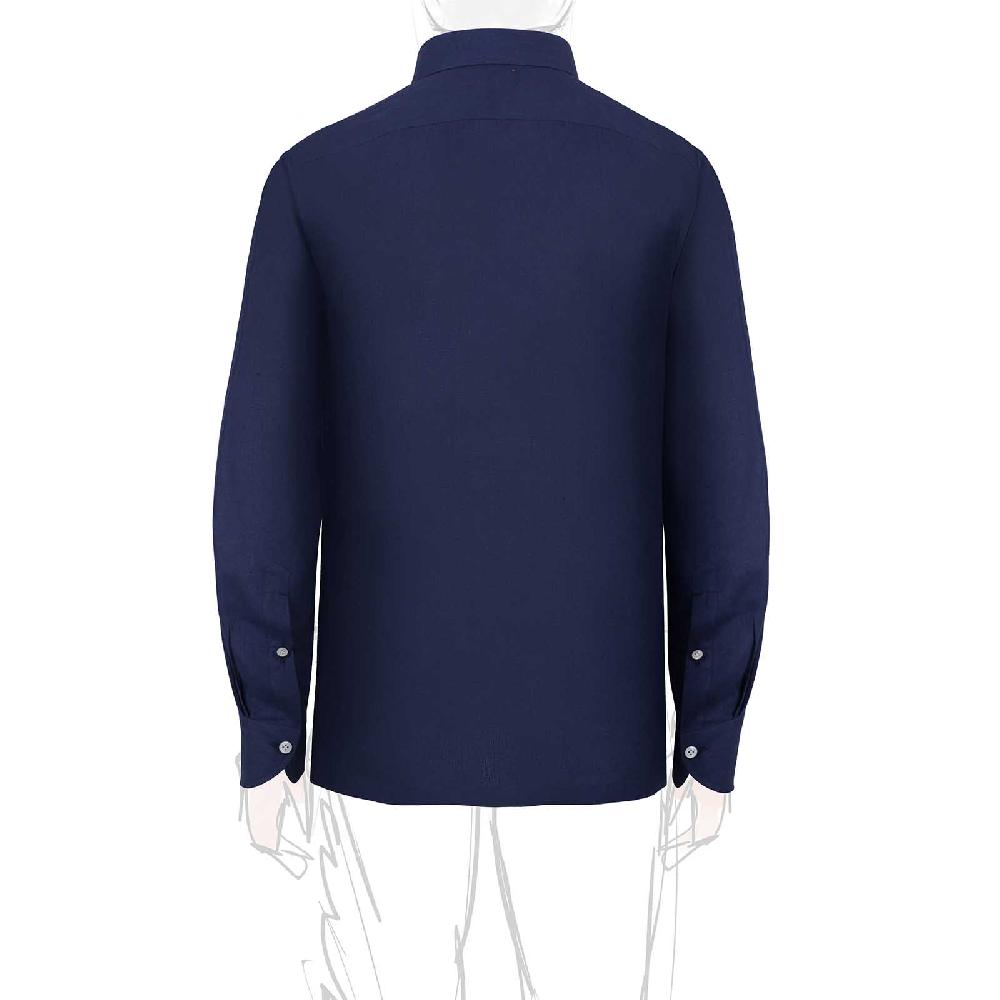 Rubinacci Polo In Lino Bluette