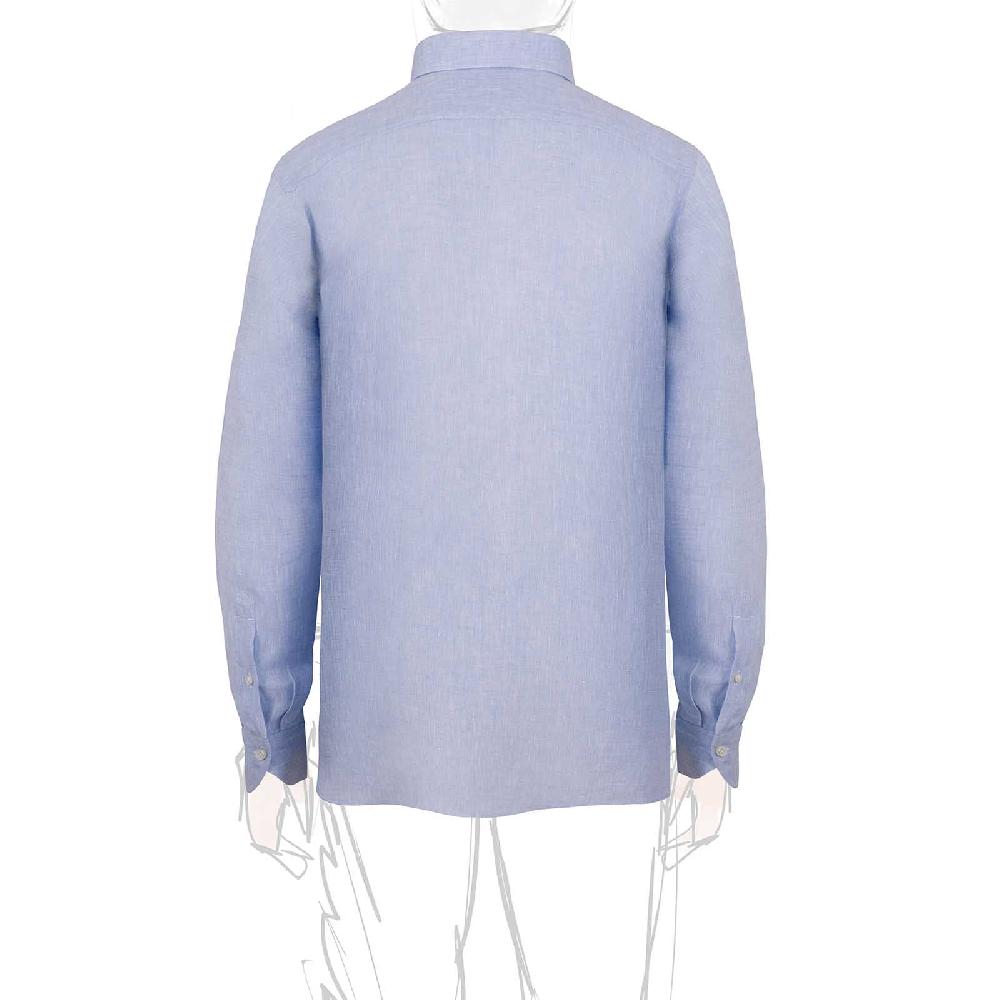 Rubinacci Polo In Lino Cielo