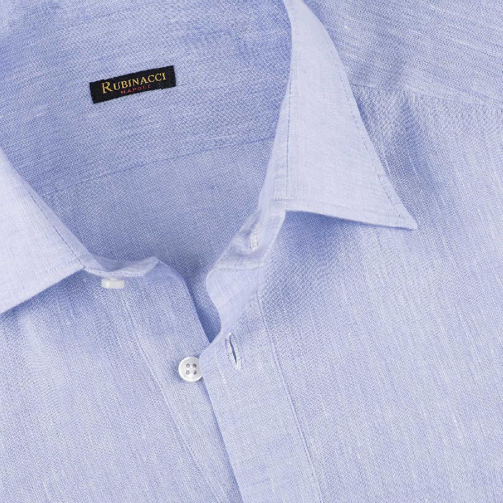 Rubinacci Polo In Lino Cielo