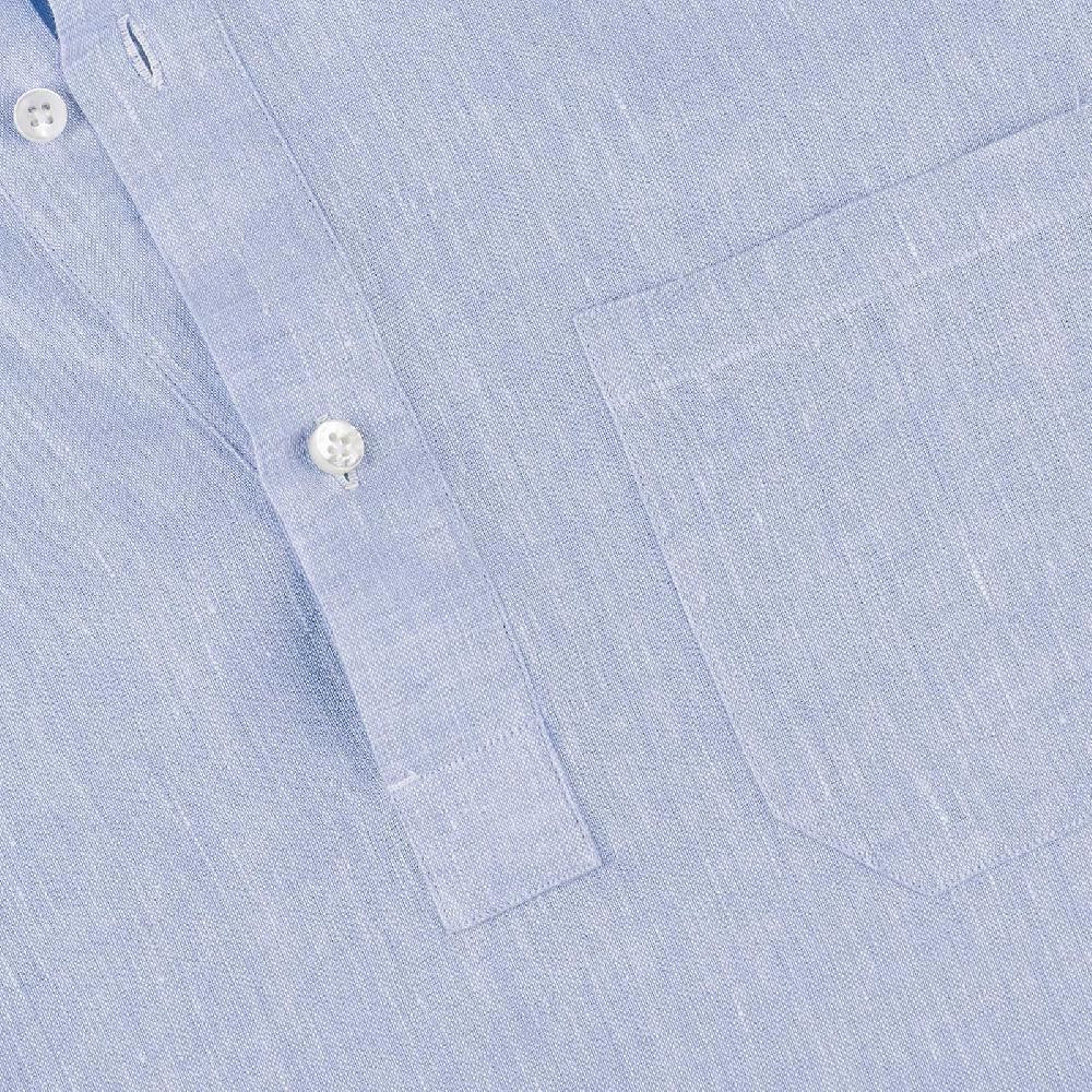 Rubinacci Polo In Lino Cielo