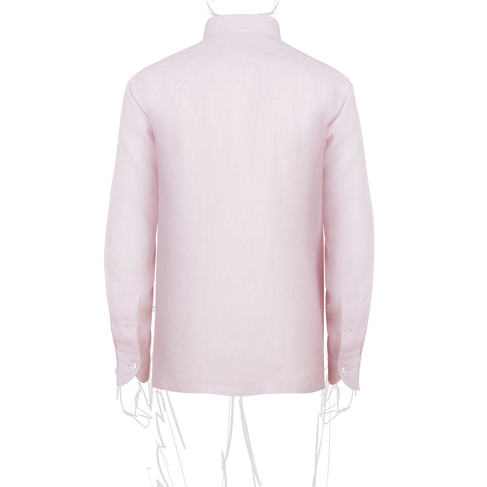 Rubinacci Polo In Lino Rosa