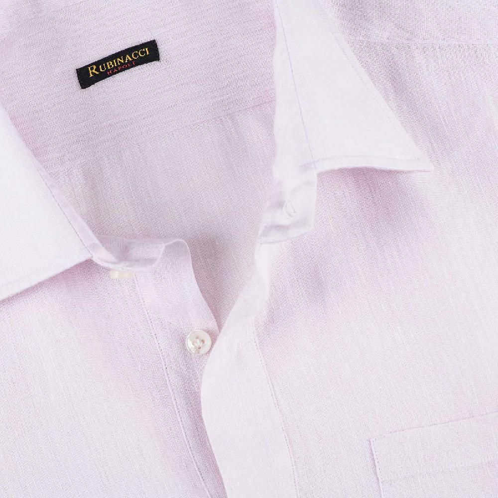 Rubinacci Polo In Lino Rosa
