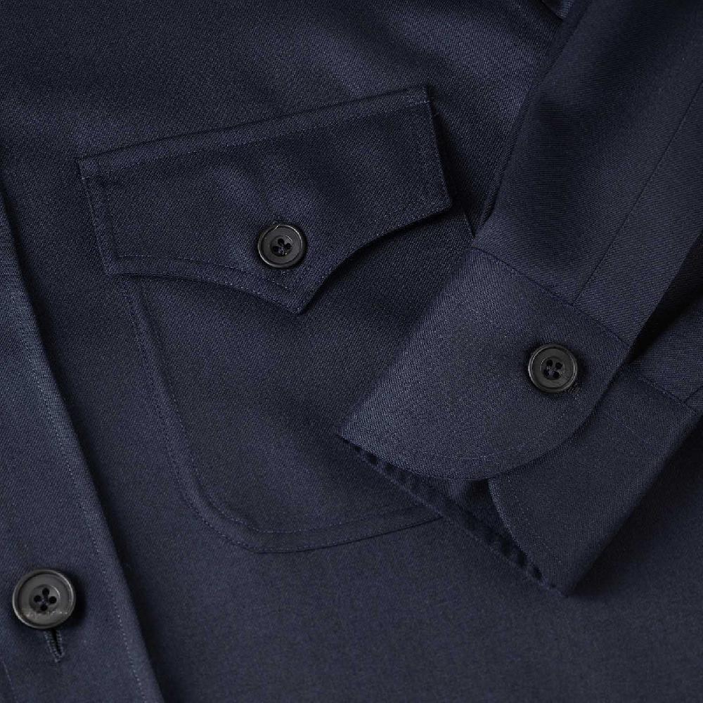 Rubinacci Sahariana In Cashmere Blu