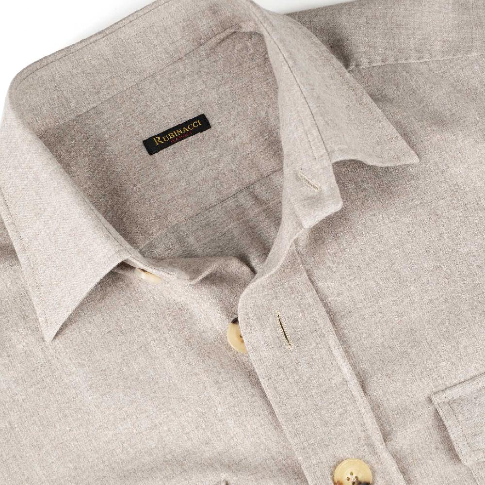 Rubinacci Sahariana In Lana Beige