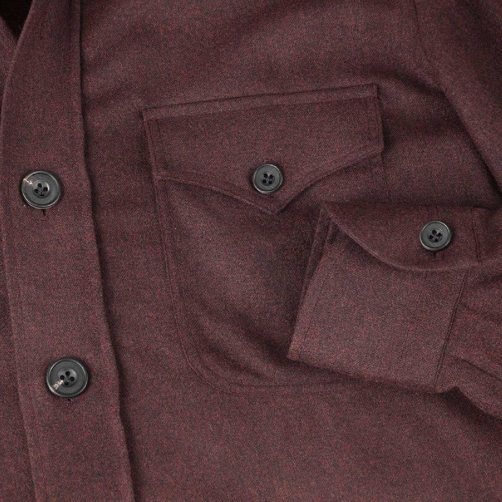 Rubinacci Sahariana In Lana Bordeaux