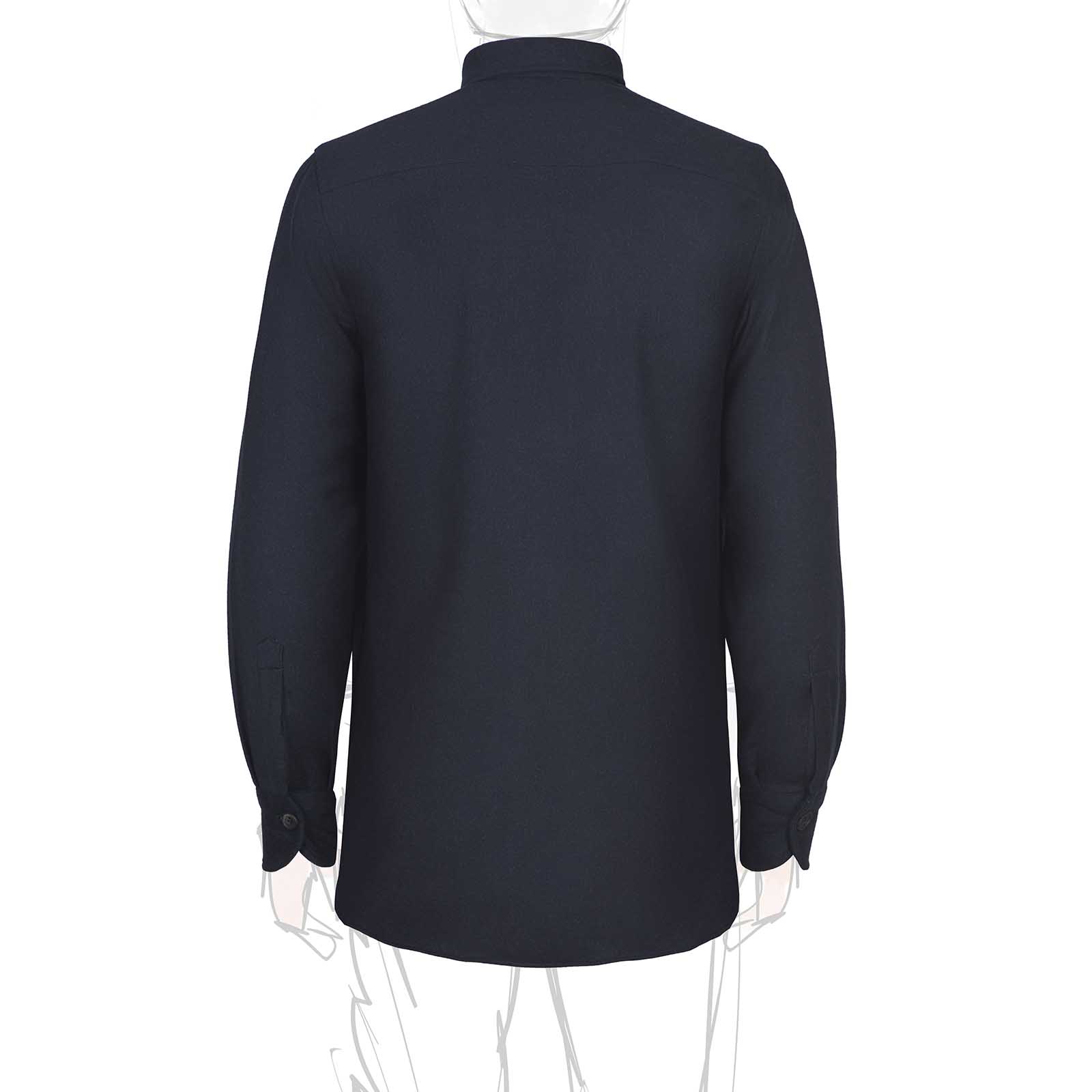 Rubinacci Sahariana In Lana E Seta E Blu