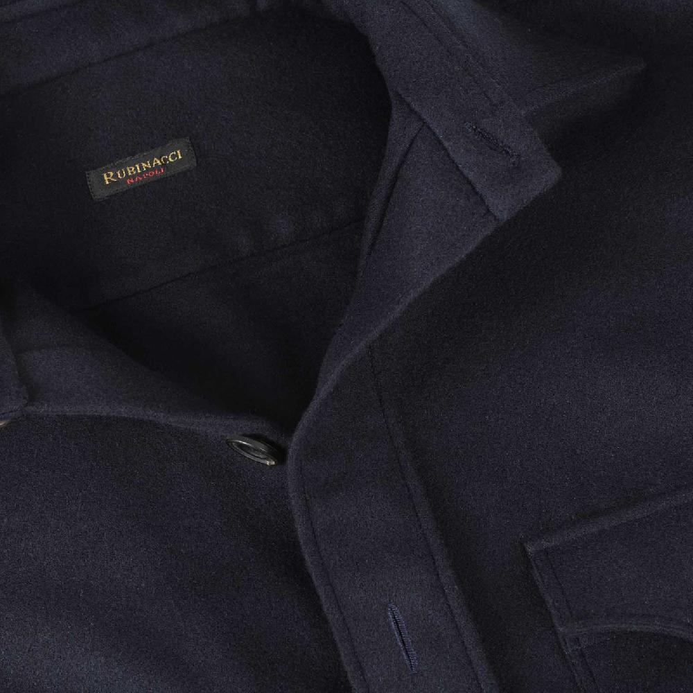 Rubinacci Sahariana In Lana Super 200's Blu