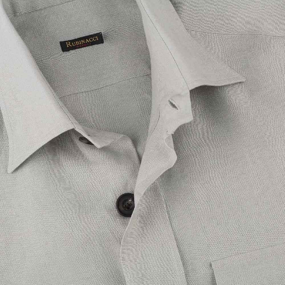 Rubinacci Sahariana In Lino Grigio