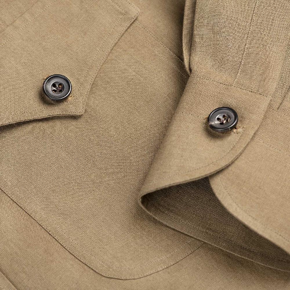 Rubinacci Sahariana In Lino Quercia