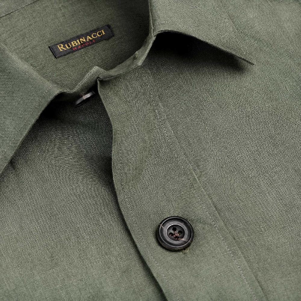 Rubinacci Sahariana In Lino Verde