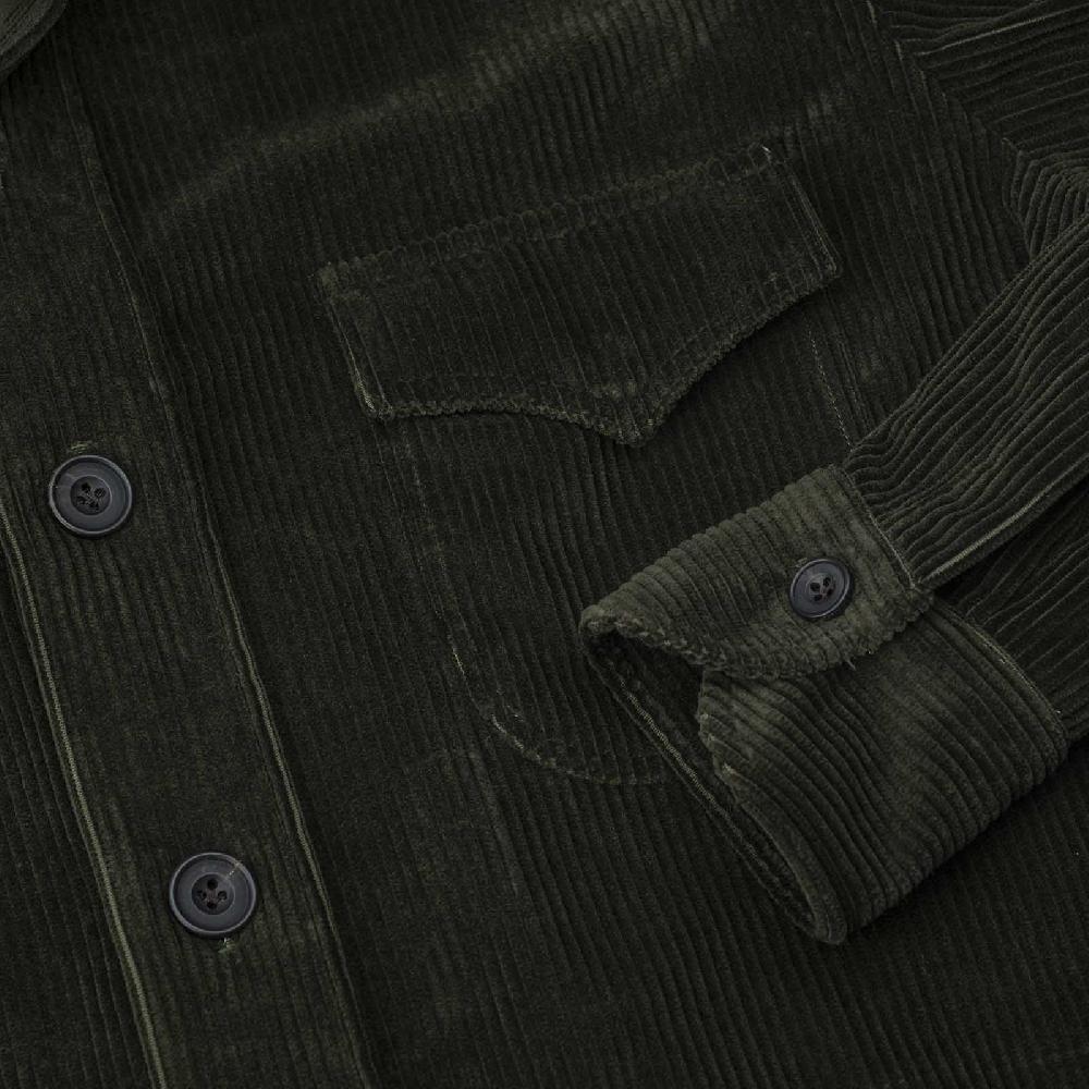 Rubinacci Sahariana In Velluto A Costine Verde