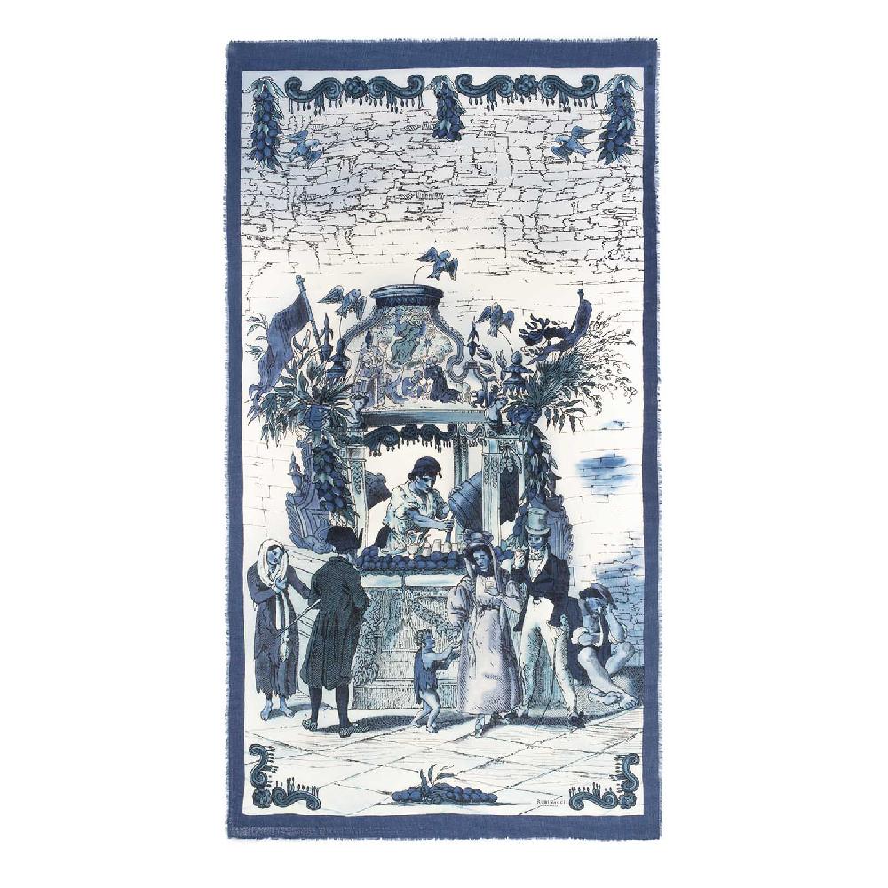 Rubinacci Sciarpa acquafrescaio blu