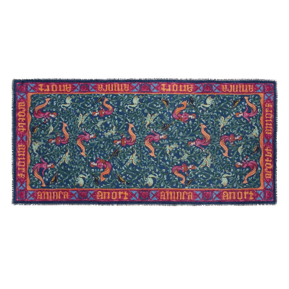 Rubinacci Sciarpa amor blu