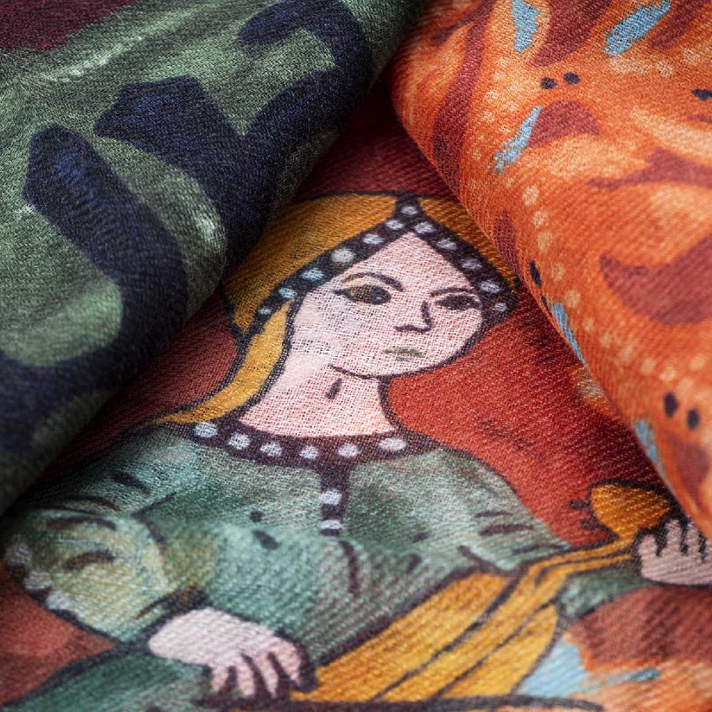 Rubinacci Sciarpa Amor Bordeaux