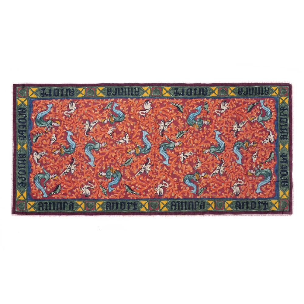 Rubinacci Sciarpa amor bordeaux