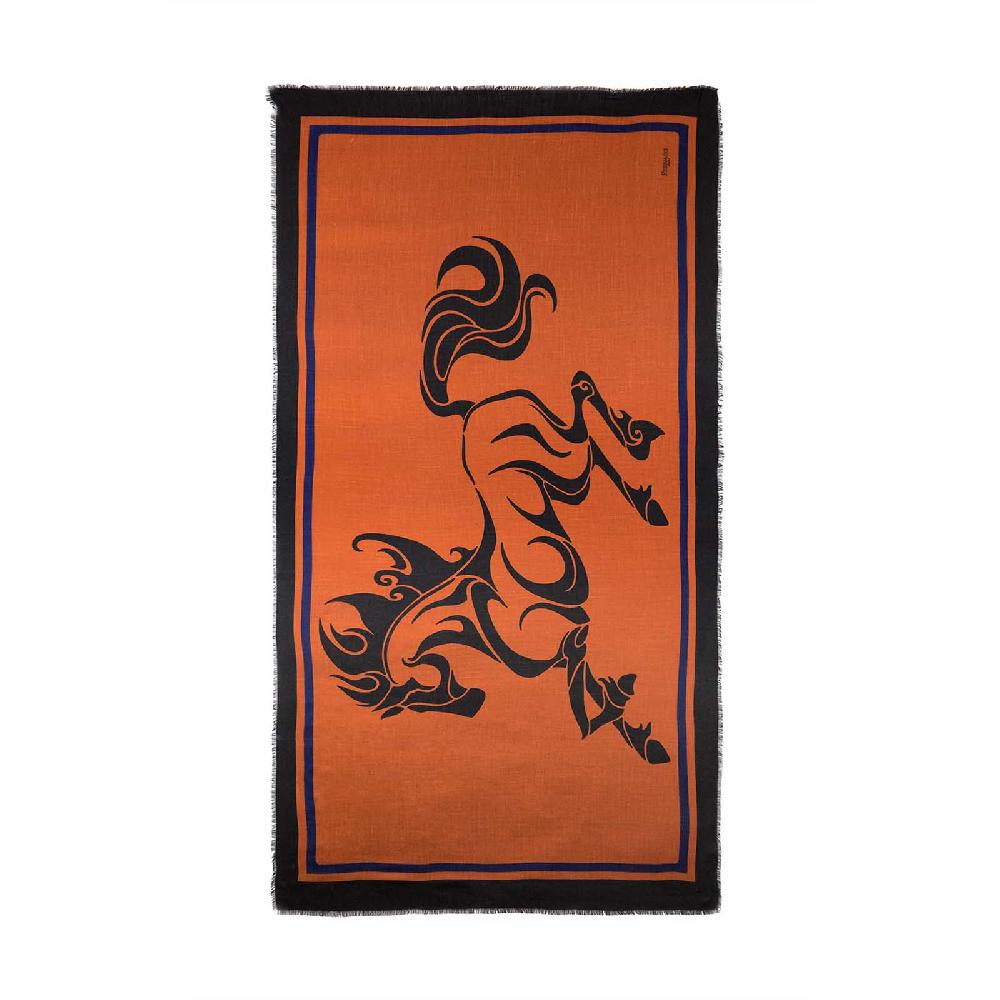 Rubinacci Sciarpa cavallo mattone