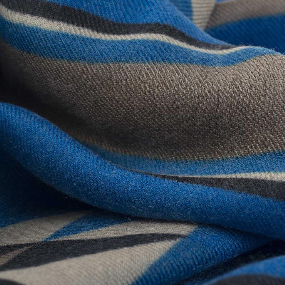 Rubinacci Sciarpa Geometrico Bluette