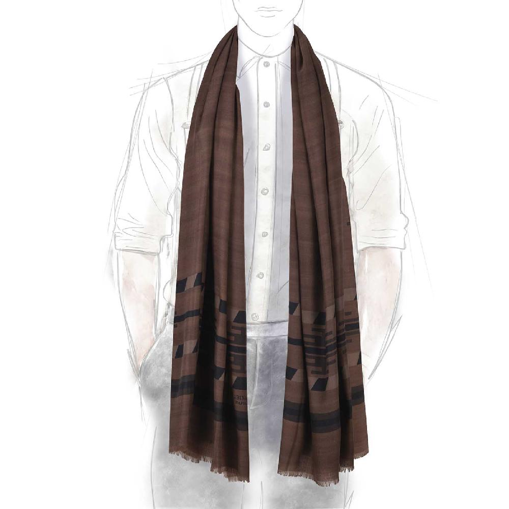 Rubinacci Sciarpa Hopi Marrone