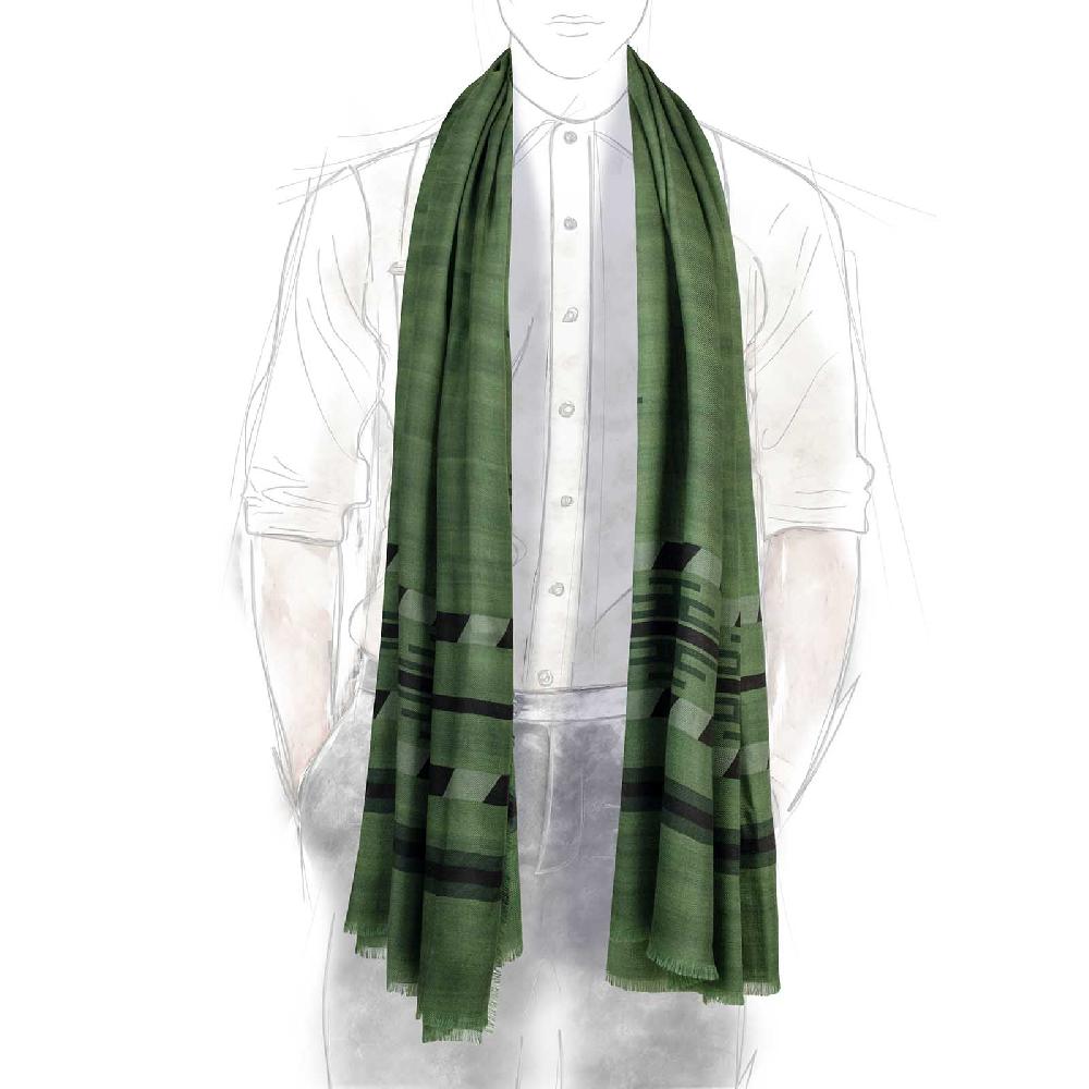 Rubinacci Sciarpa Hopi Verde