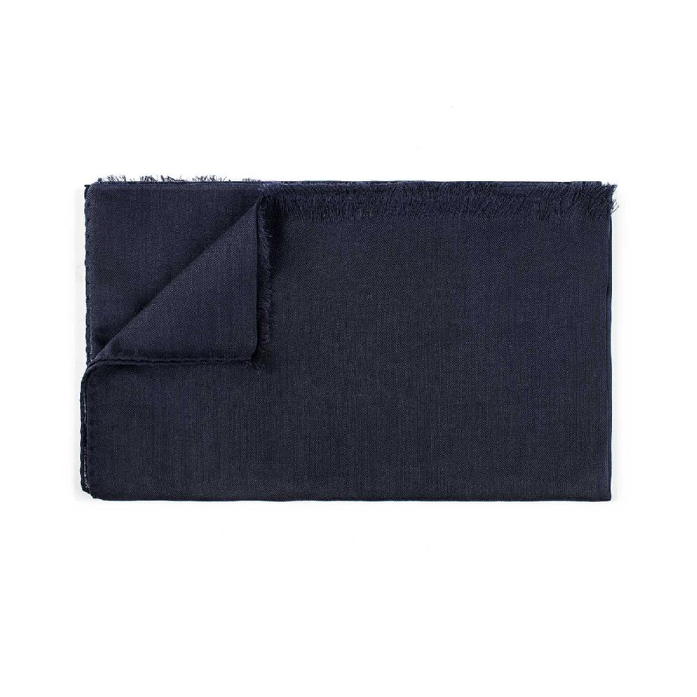 Rubinacci Sciarpa In Cashmere Blu Navy