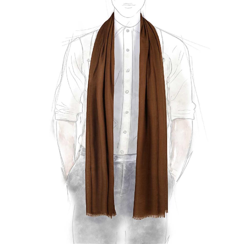 Rubinacci Sciarpa In Cashmere Marrone