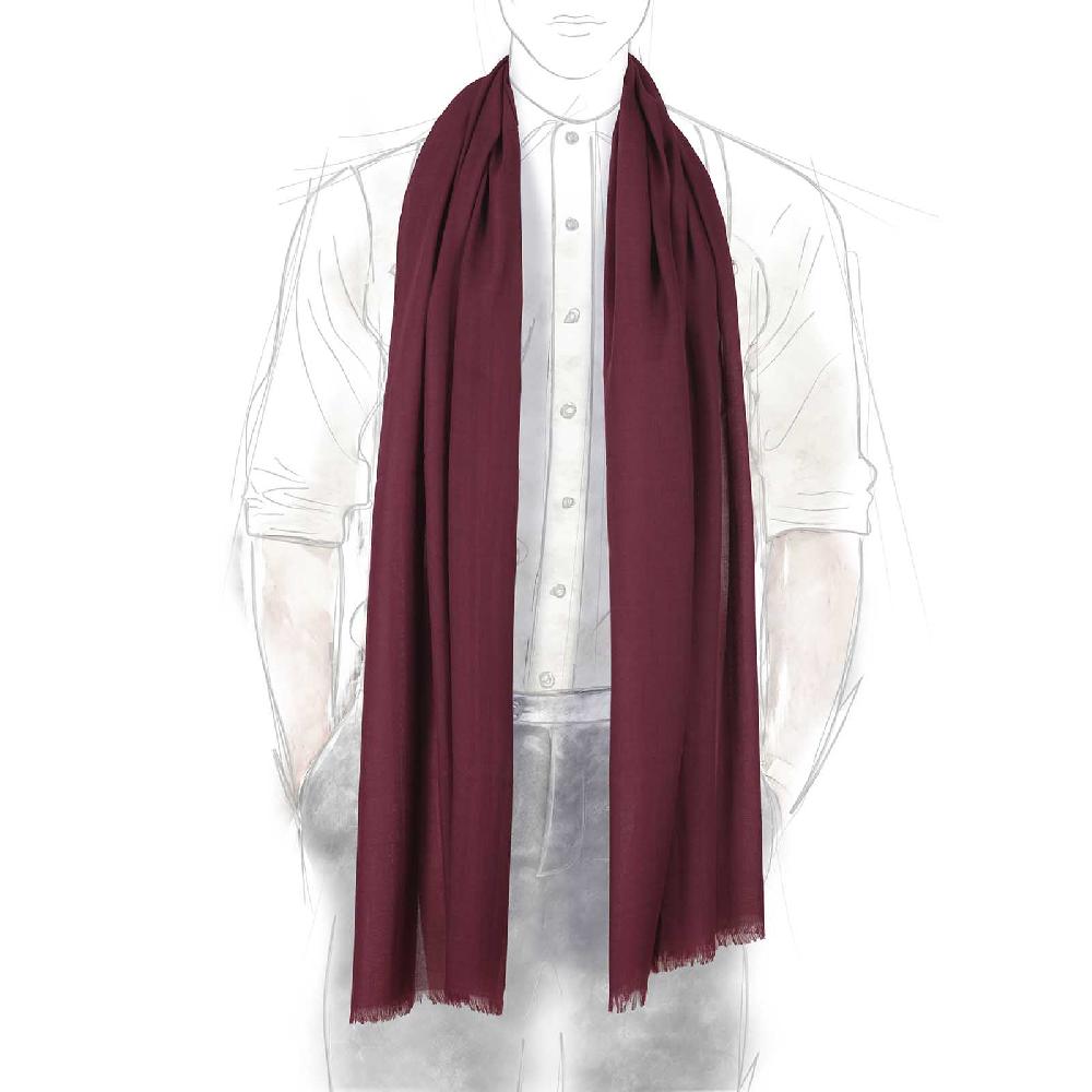 Rubinacci Sciarpa In Cashmere Vino