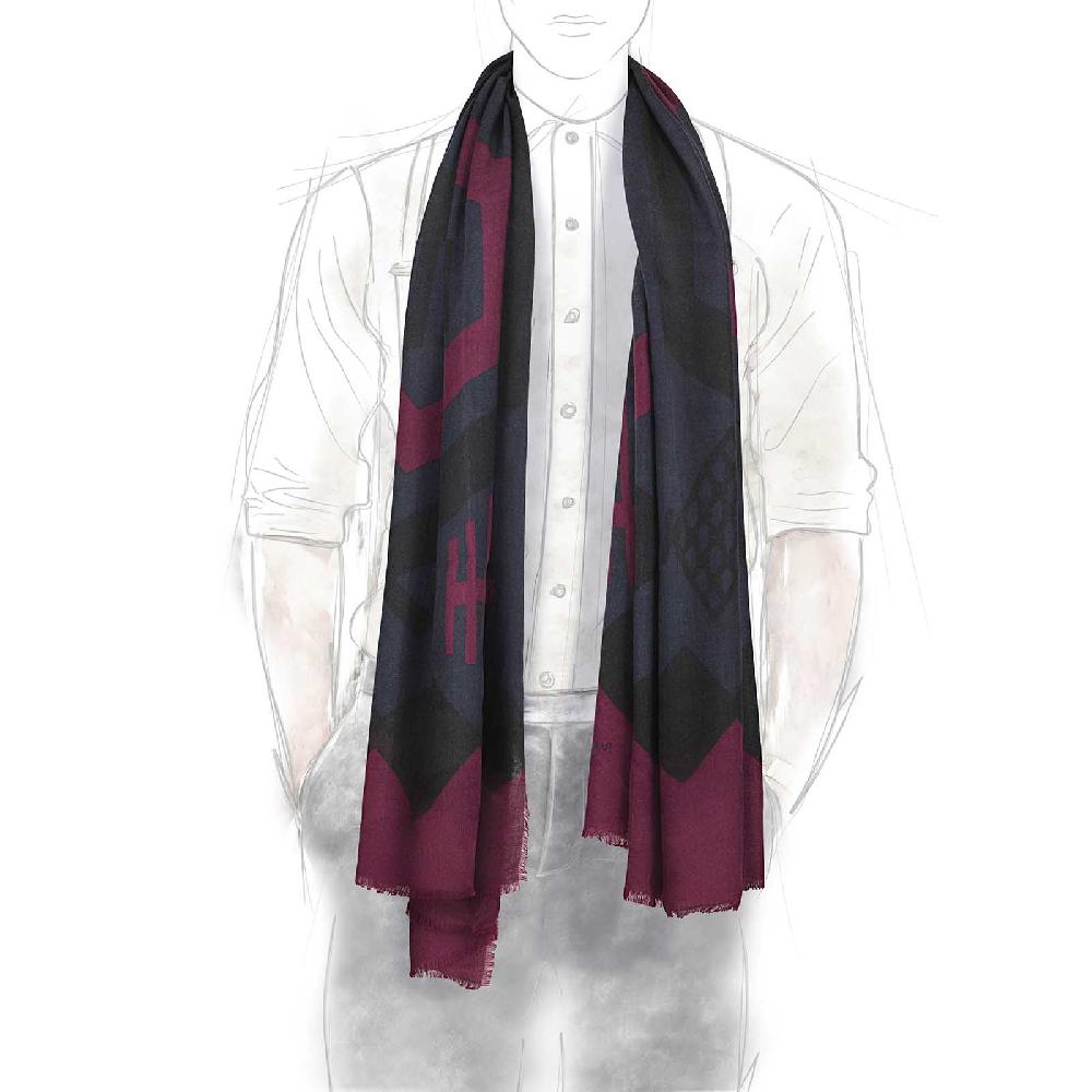 Rubinacci Sciarpa Konia Bordeaux