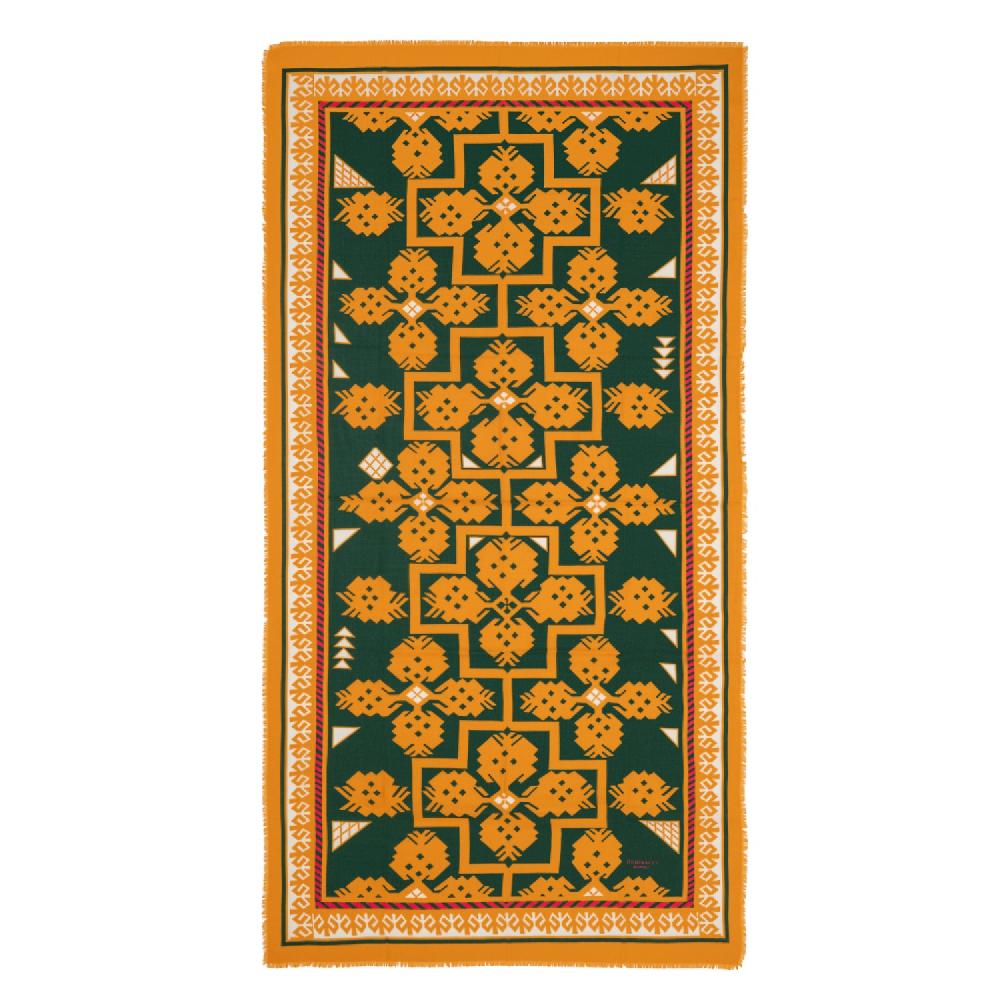 Rubinacci Sciarpa piastrella arancio