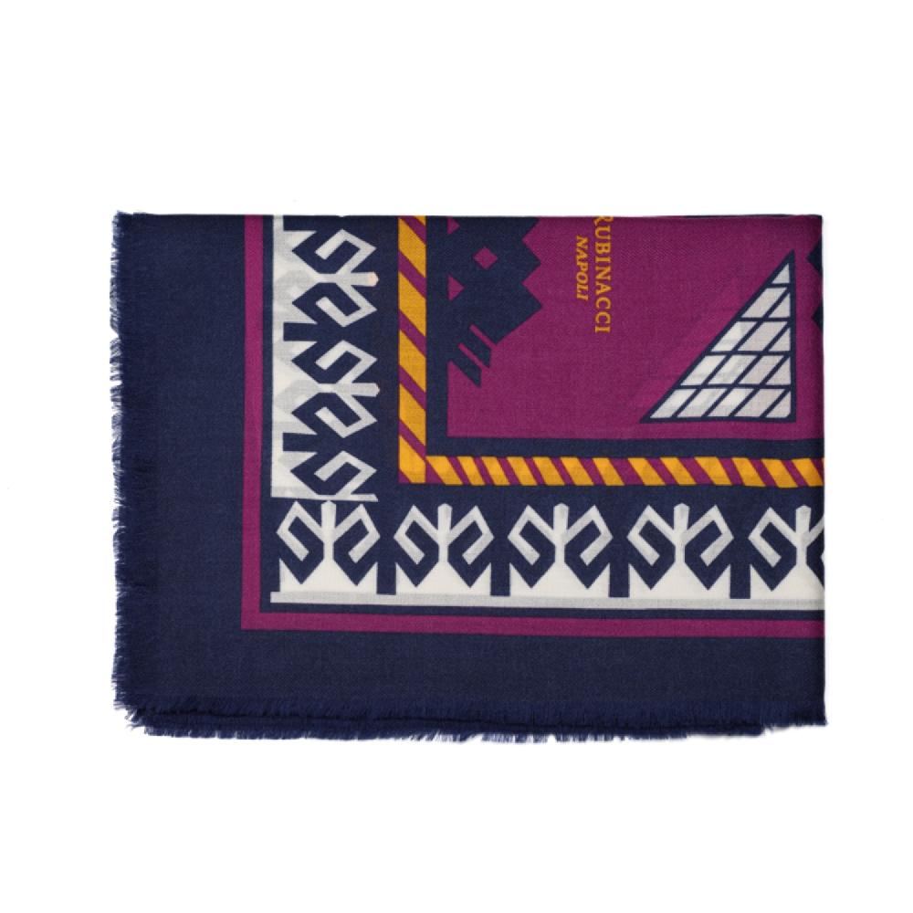 Rubinacci Sciarpa Piastrella Viola