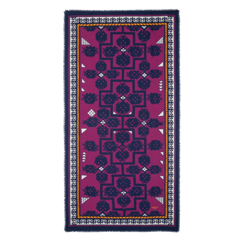 Rubinacci Sciarpa piastrella viola