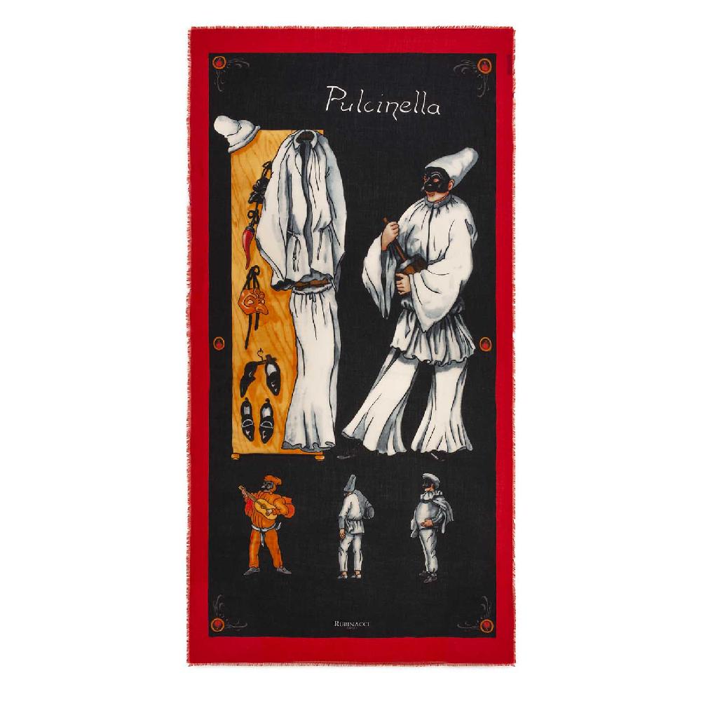 Rubinacci Sciarpa pulcinella nero