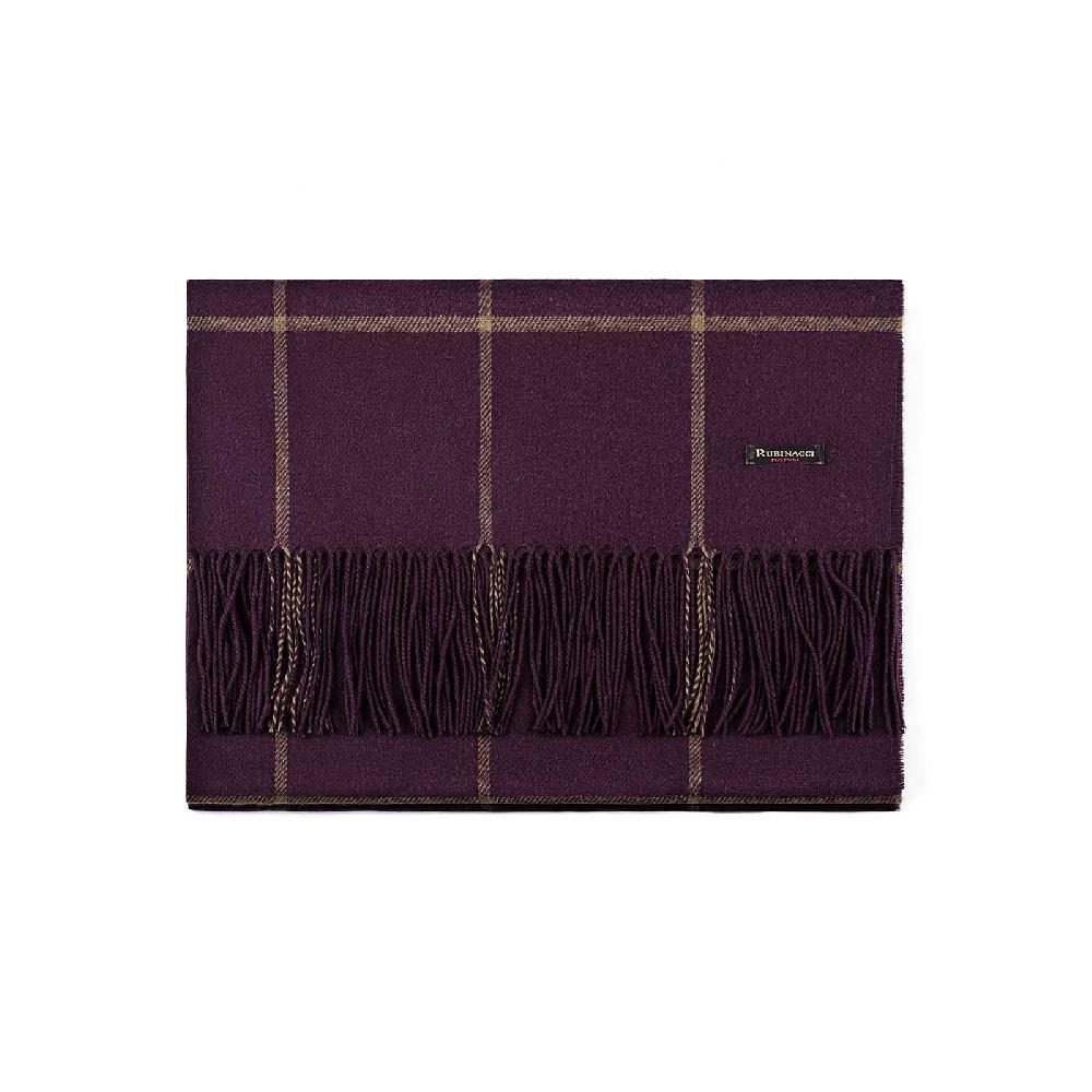 Rubinacci Sciarpa Quadri Bordeaux