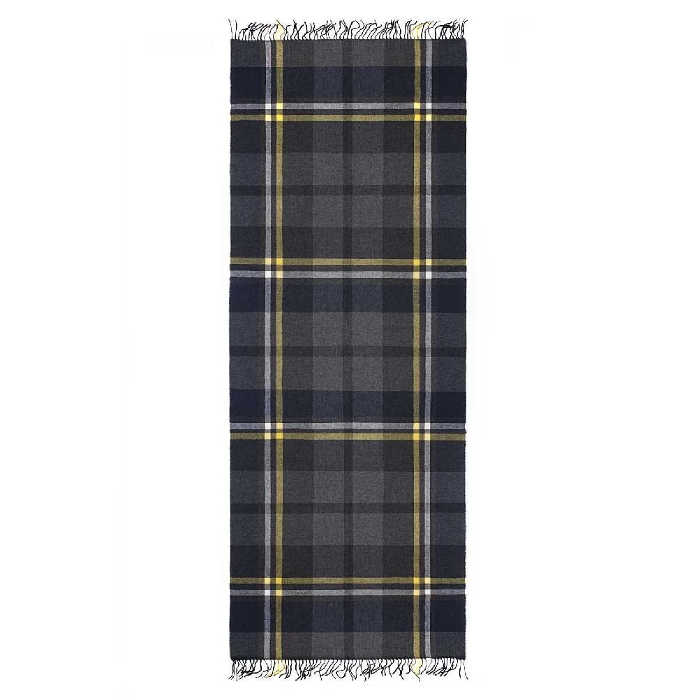 Rubinacci Sciarpa quadri grigio e giallo