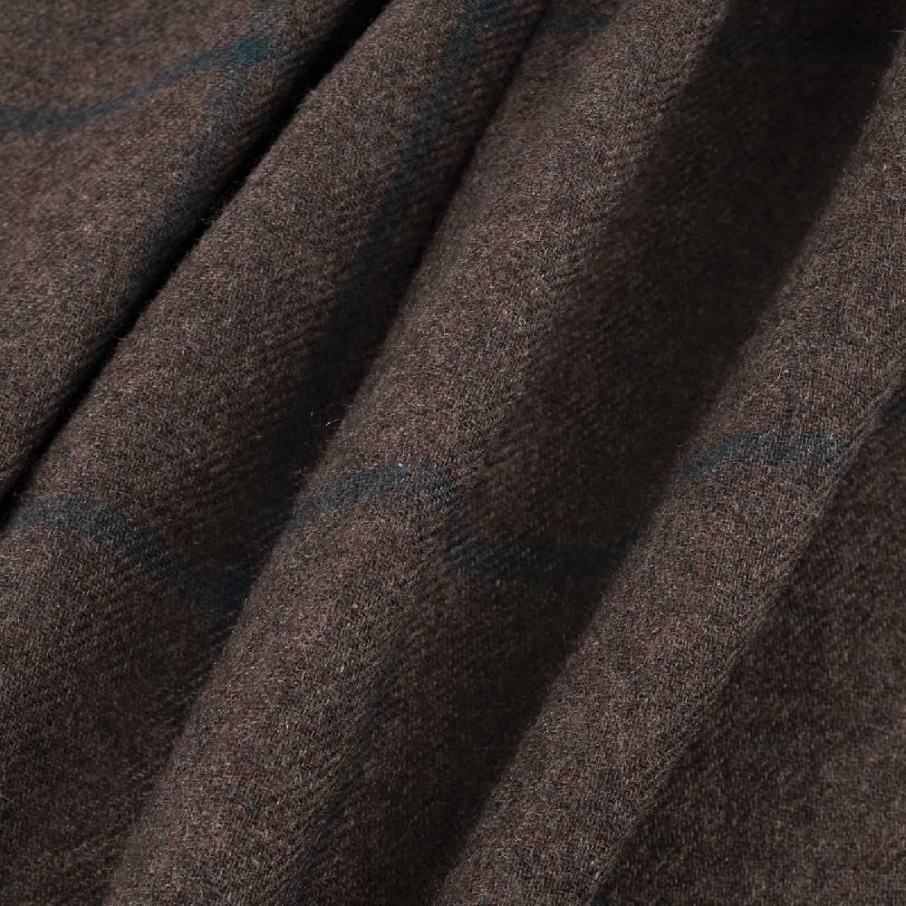 Rubinacci Sciarpa Quadri Marrone