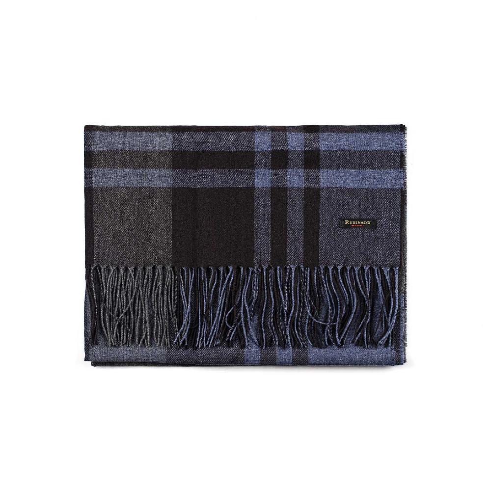 Rubinacci Sciarpa Tartan Blu