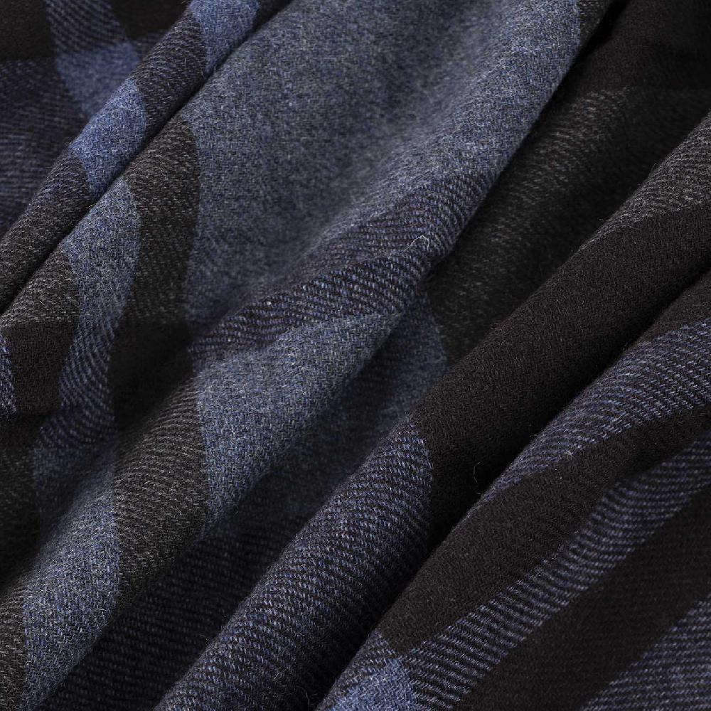 Rubinacci Sciarpa Tartan Blu