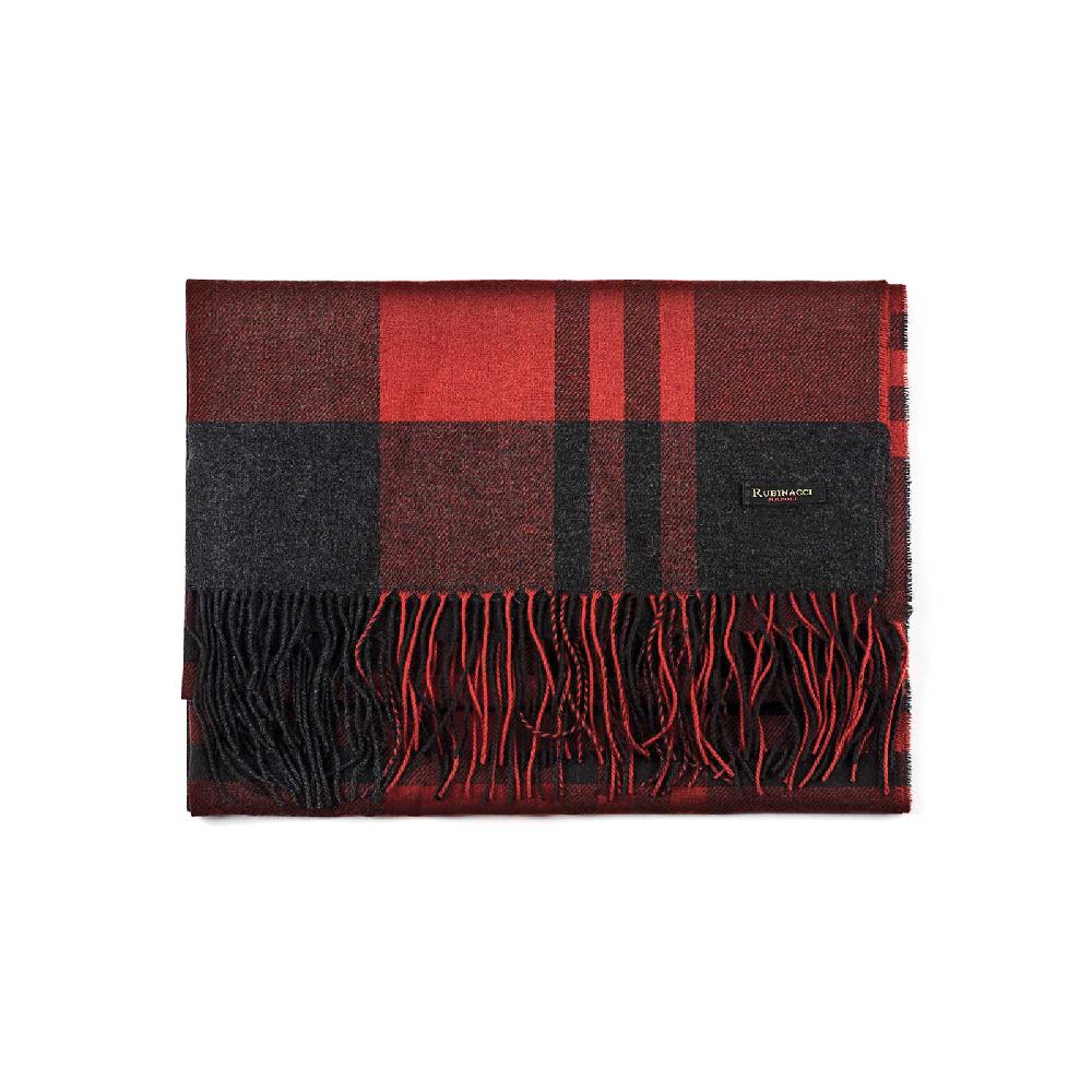 Rubinacci Sciarpa Tartan Rosso